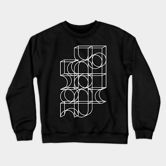 Random Geometric Pattern 2N Crewneck Sweatshirt by Dez53